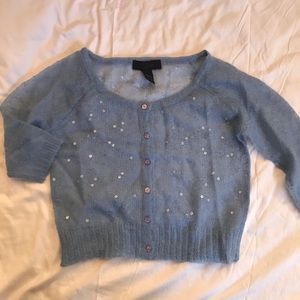 Express mohair crop sweater size medium